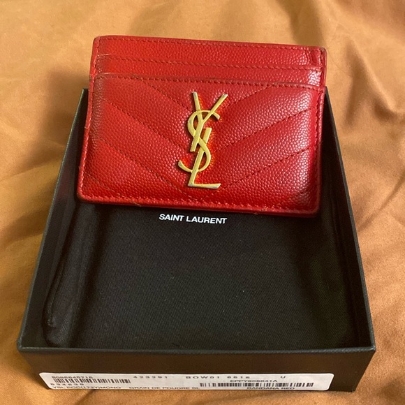 Saint Laurent red card holder - Picture 1 of 7